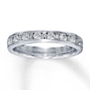 Thumbnail Image 1 of Previously Owned Diamond Anniversary Band 1/2 ct tw Baguette & Round-cut 14K White Gold
