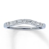 Thumbnail Image 1 of Previously Owned Diamond Band 1/4 ct tw Round & Baguette-Cut 14K White Gold