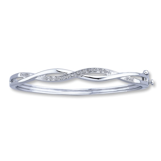 Previously Owned Bracelet 1/10 ct tw Diamonds Sterling Silver