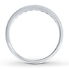 Previously Owned Men's Diamond Wedding Band 1/2 ct tw Round-cut 14K White Gold