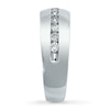 Previously Owned Men's Diamond Wedding Band 1/2 ct tw Round-cut 14K White Gold