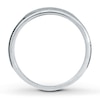 Thumbnail Image 2 of Previously Owned Men's Diamond Wedding Band 1/8 Carat tw 14K White Gold