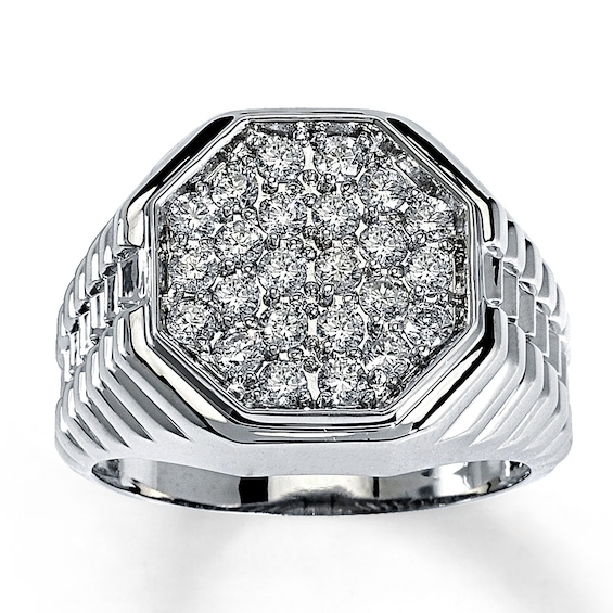 Previously Owned Men's Diamond Ring 1 ct tw 10K White Gold