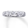 Thumbnail Image 1 of Previously Owned Diamond Anniversary Ring 3/4 ct tw Round-cut 14K White Gold