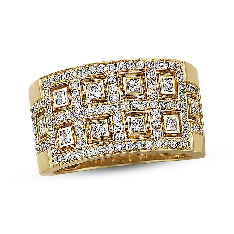 Main Image 1 of Previously Owned Diamond Anniversary Band 3/4 ct tw Princess & Round-cut 14K Yellow Gold