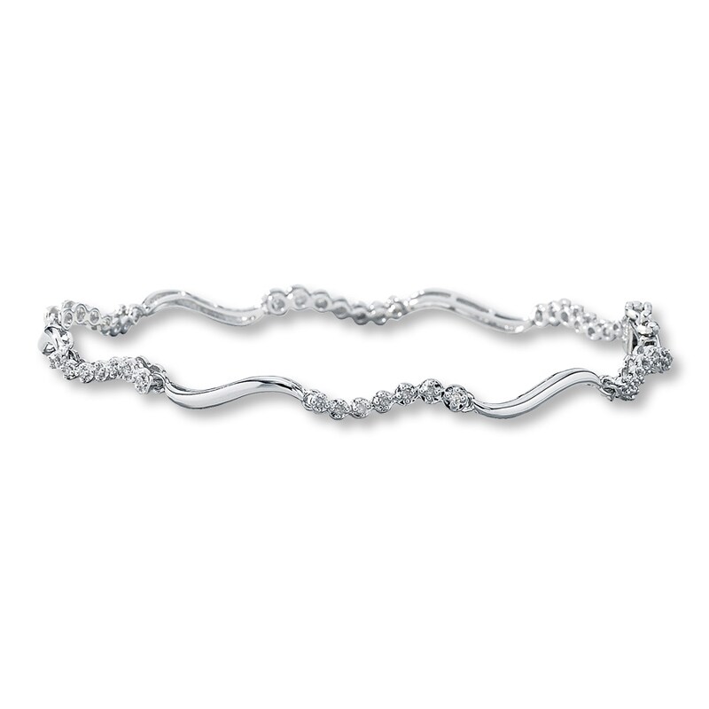 Main Image 1 of Previously Owned Bracelet 1/4 ct tw Diamonds Sterling Silver