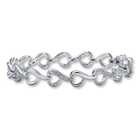 Previously Owned Bracelet 1/5 ct tw Diamonds Sterling Silver