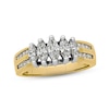 Thumbnail Image 1 of Previously Owned Diamond Anniversary Ring 1 ct tw Marquise & Round-cut 14K Two-Tone Gold