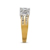 Thumbnail Image 3 of Previously Owned Diamond Anniversary Ring 1 ct tw Marquise & Round-cut 14K Two-Tone Gold