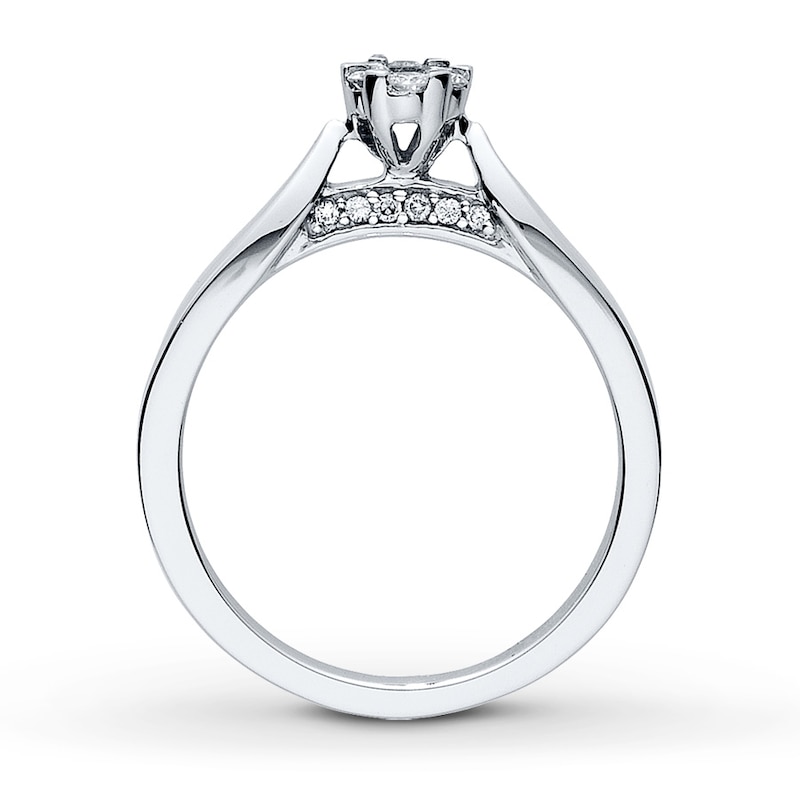 Main Image 2 of Previously Owned Ring 1/4 ct tw Diamonds 10K White Gold