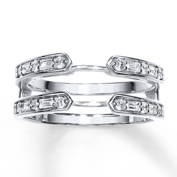 Previously Owned Enhancer 3/8 ct tw Diamonds 14K White Gold
