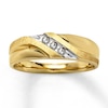 Thumbnail Image 1 of Previously Owned Men's Diamond Ring 1/10 ct tw 10K Yellow Gold