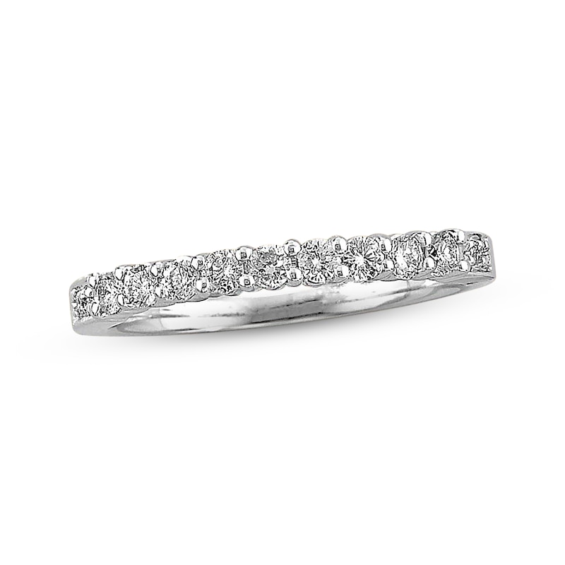 Previously Owned Diamond Anniversary Band 1/3 ct tw Round-cut 14K White Gold
