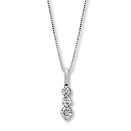 Previously Owned Diamond Necklace 1/3 ct tw 14K White Gold 18&quot;