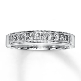Previously Owned Diamond Anniversary Band 3/4 ct tw Princess-cut 14K White Gold