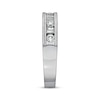 Thumbnail Image 3 of Previously Owned Diamond Anniversary Band 1/2 ct tw Round & Baguette-cut 14K White Gold