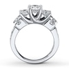 Thumbnail Image 1 of Previously Owned Three-Stone Diamond Ring 2-1/2 ct tw 14K White Gold