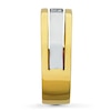Thumbnail Image 2 of Previously Owned Men's Diamond Wedding Band 1/6 ct tw 14K Square-Cut Two-Tone Gold