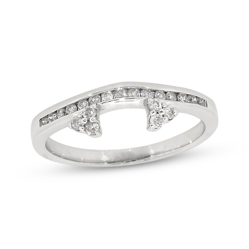 Previously Owned Diamond Enhancer Ring 1/4 ct tw Round-cut 14K White Gold