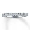 Thumbnail Image 1 of Previously Owned Diamond Contour Ring 1/6 ct tw Round-cut 14K White Gold