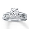 Thumbnail Image 2 of Previously Owned Diamond Contour Ring 1/6 ct tw Round-cut 14K White Gold