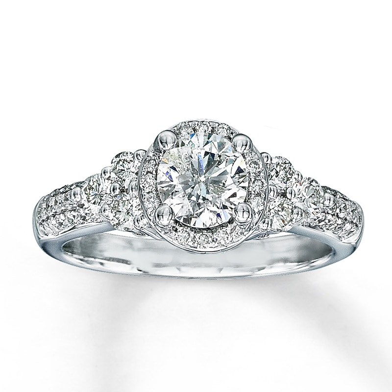 Main Image 1 of Previously Owned Diamond Engagement Ring 1-1/8 ct tw 14K Gold