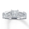 Thumbnail Image 0 of Previously Owned Prinncess-Cut Diamond Engagement Ring 1 ct tw 14K White Gold