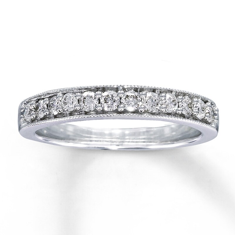 Previously Owned Diamond Ring 3/8 ct tw Round-cut 14K White Gold
