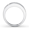 Thumbnail Image 2 of Previously Owned Wedding Band 7/8 ct tw Princess-cut Diamonds 14K White Gold