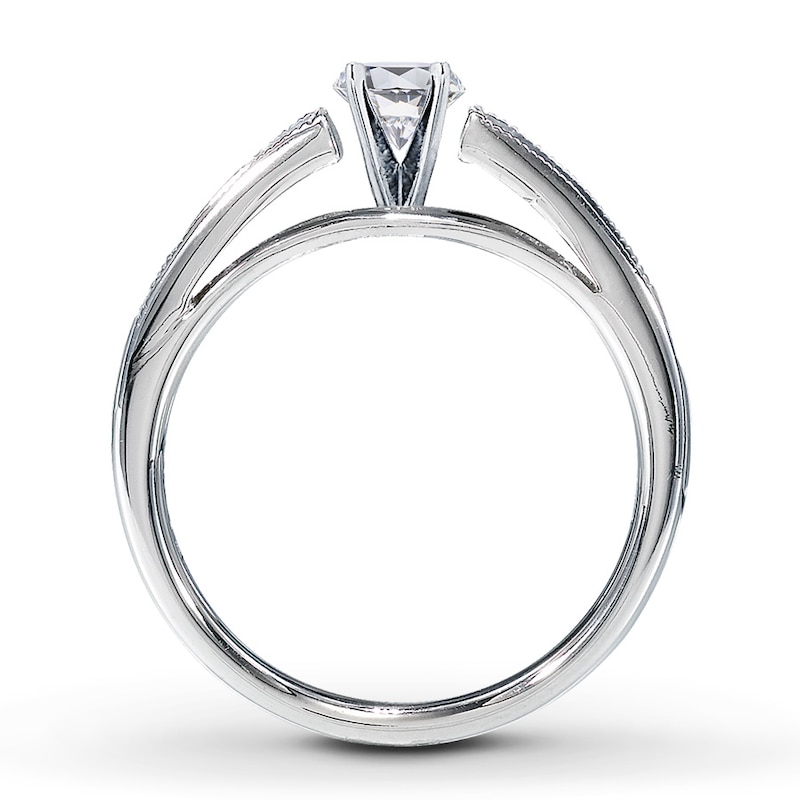 Main Image 2 of Previously Owned Diamond Engagement Ring 1-3/8 cts 14K White Gold