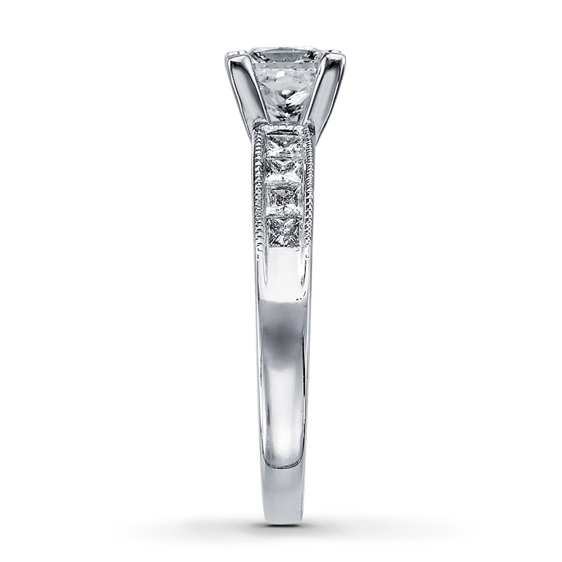 Main Image 3 of Previously Owned Diamond Engagement Ring 1-3/8 cts 14K White Gold
