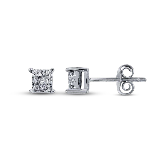 Kay Previously Owned Diamond Stud Earrings 1/5 ct tw 14K White Gold