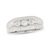 Thumbnail Image 1 of Previously Owned Men's Wedding Band 1/2 ct tw Round-cut Diamonds 14K White Gold