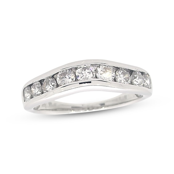Previously Owned Diamond Enhancer Ring /4 ct tw Round-cut 14K White Gold
