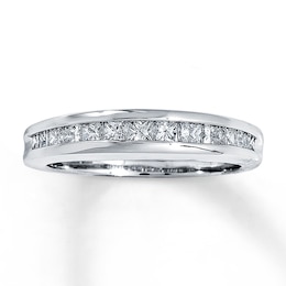 Previously Owned Anniversary Band 5/8 ct tw Princess-cut Diamonds 14K White Gold