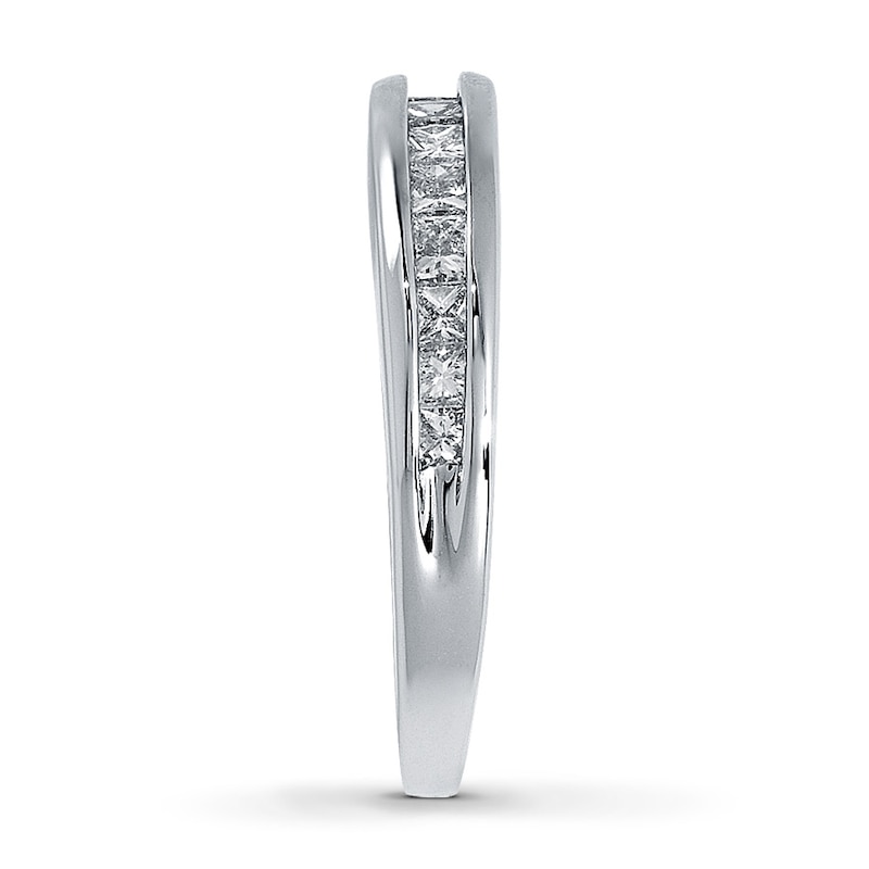 Main Image 3 of Previously Owned Anniversary Band 5/8 ct tw Princess-cut Diamonds 14K White Gold