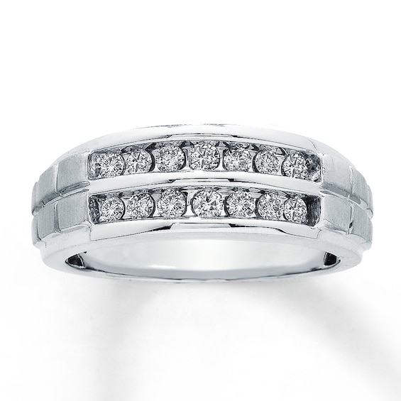 Previously Owned Ring 1/2 ct tw Diamonds 10K White Gold | Kay