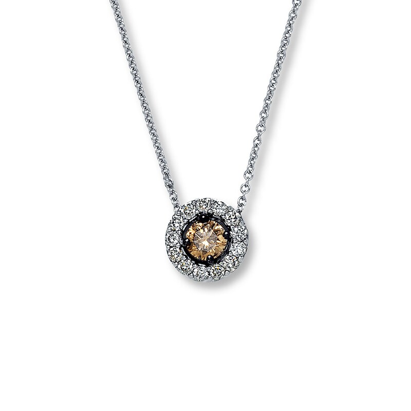 Main Image 1 of Previously Owned Le Vian Diamond Necklace 1/2 ct tw 14K White Gold