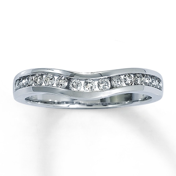 Previously Owned Diamond Wedding Band 1/3 ct tw Round-cut 14K White Gold