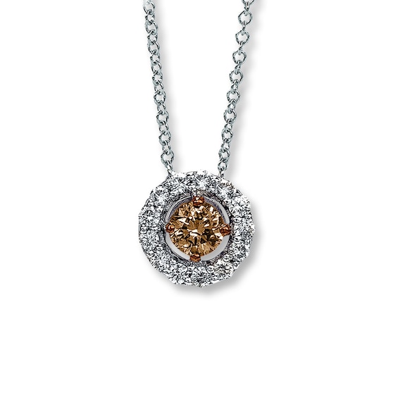 Previously Owned Le Vian Diamond Necklace 1/2 ct tw 14K White Gold 18"
