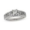 Thumbnail Image 1 of Previously Owned Diamond Engagement Ring 1-1/3 ct tw Princess-Cut 14K White Gold