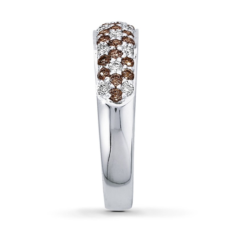 Previously Owned Le Vian Chocolate Diamonds Anniversary Band 3/4 ct tw 14K Vanilla Gold Kay