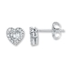 Previously Owned Diamond Earrings 1/8 ct tw 10K White Gold