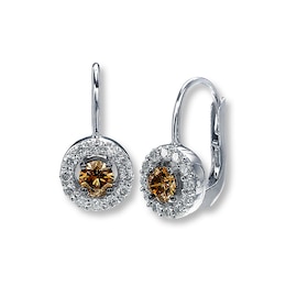 Previously Owned Le Vian Chocolate Diamonds 7/8 ct tw Earrings 14K Vanilla Gold