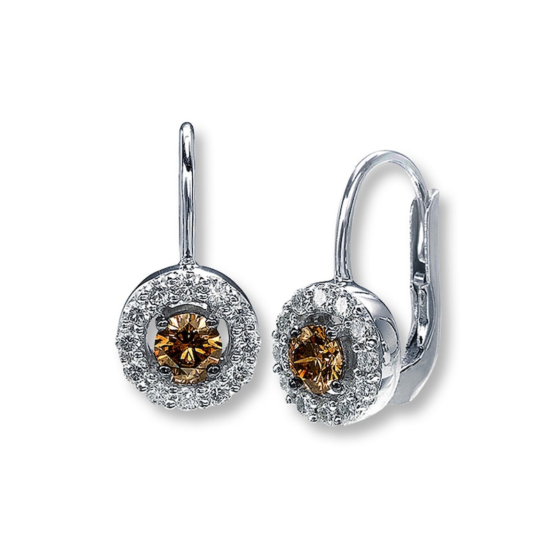 Main Image 1 of Previously Owned Le Vian Chocolate Diamonds 7/8 ct tw Earrings 14K Vanilla Gold