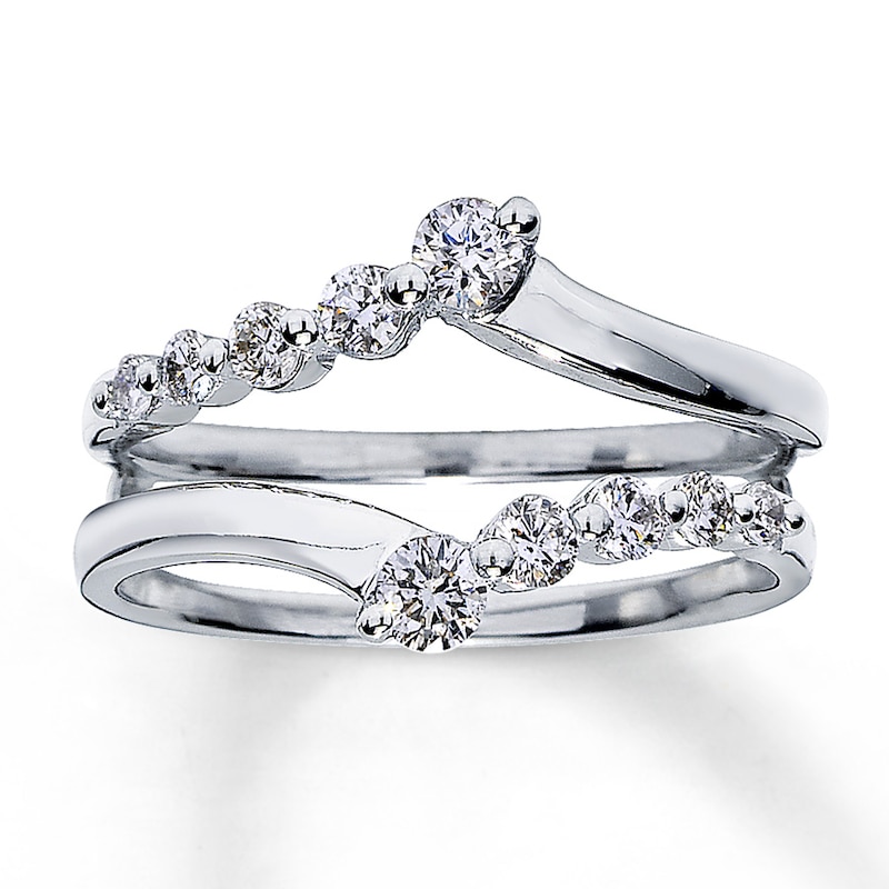 Main Image 1 of Previously Owned Wrap Ring 1/2 ct tw Diamonds 14K White Gold