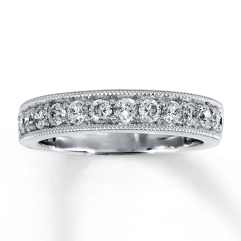 Previously Owned Diamond Band 5/8 ct tw Round 14K White Gold