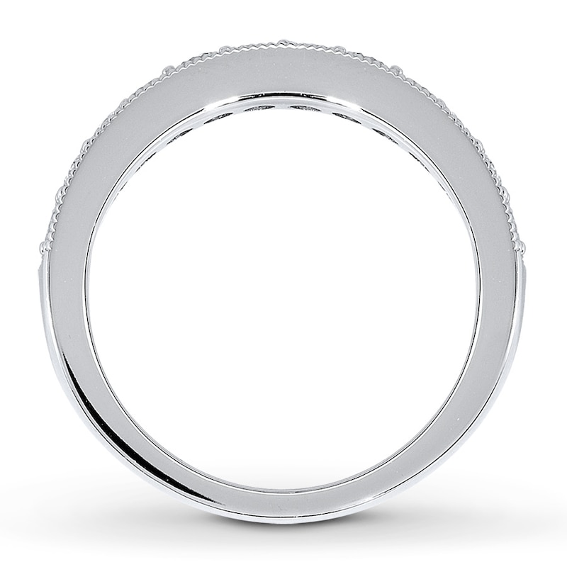 Main Image 2 of Previously Owned Diamond Anniversary Band 5/8 ct tw Round-cut 14K White Gold
