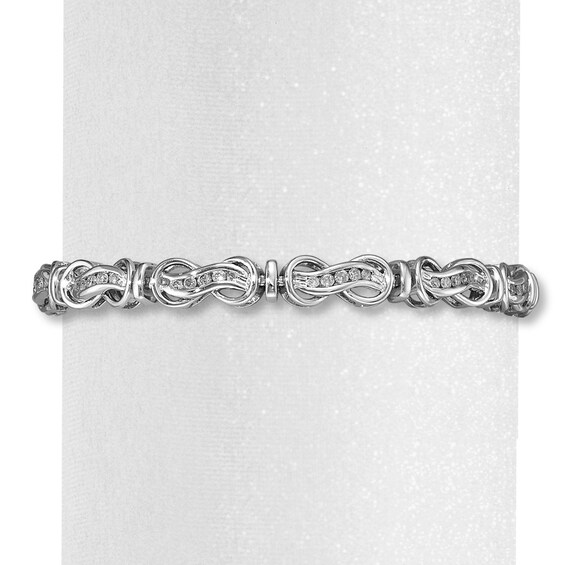 Previously Owned Infinity Bracelet 1 ct tw Diamonds Sterling Silver