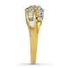 Thumbnail Image 3 of Previously Owned Diamond Ring 1 ct tw Round & Baguette 14K Yellow Gold
